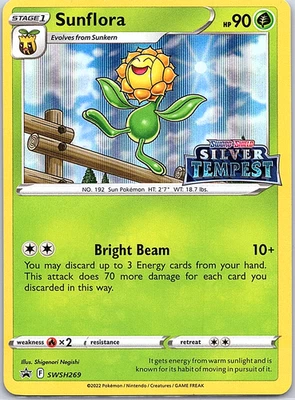Sunflora - (Prerelease) SWSH269 SWSH: Sword & Shield Promo Cards Holo - Image 1 of 2