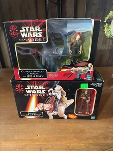 HASBRO STAR WARS BARATTOLO BARATTOLO BINKS & KAADU & GUNGAN CANNONE D'ASSALTO EPISODIO 1 1998 - Foto 1 di 5