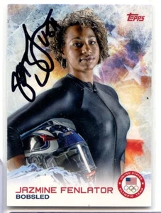 Jazmine Fenlator signed autographed 2014 Topps Winter Olympic AUTO #31 SOCHI - Picture 1 of 1