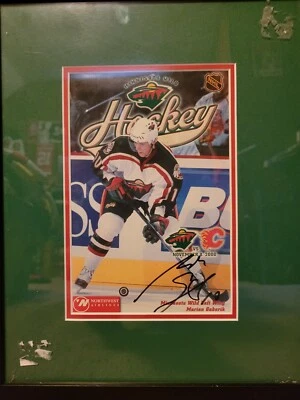 НХЛ Миннесота Wild Мариан Габорик подпись в рамке хоккей фото - Изображение 1 из 3