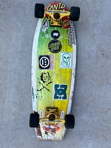 Rare Vintage Santa Cruz Skateboard Bullet Trucks Road Rider Cruzers Wheels 5 Ply - Picture 1 of 19