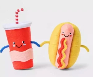NEW Hotdog & Soda Pop Felt Duo Summer 2024 Sun Squad Target Figurine NWT - Picture 1 of 1