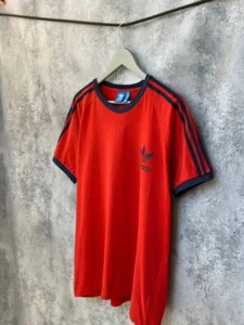 Adidas Originals 3-Stripes Red/Navy T-Shirt Crew Neck Tee Men's Size XL - Picture 1 of 14