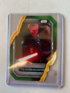 2023 Topps Star Wars Flagship The Grand Inquisitor Lightsaber Green Die Cut /25