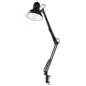 Globe Electric Desk Lamp Vintage Swing Arm Metal Clamp Adjustable Head 32 in. H - Picture 1 of 10
