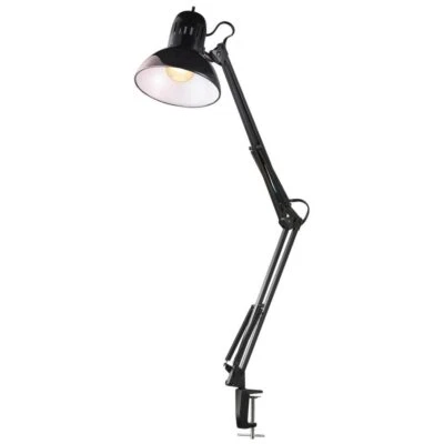Globe Electric Desk Lamp Vintage Swing Arm Metal Clamp Adjustable Head 32 in. H - Image 1 of 4