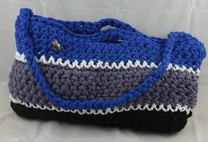 Lotte-vogel Bag (Handbag 47x27cm) (Blue-Grey-Black) - Made IN Germany - Picture 1 of 1