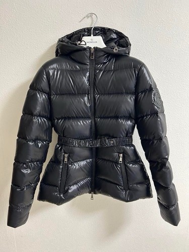 Moncler giubbotto strass blu navy giacca donna taglia 3