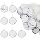 White Key Tags 31mm Round Paper Tags DIY Tags Blank Metal Tags  Luggage