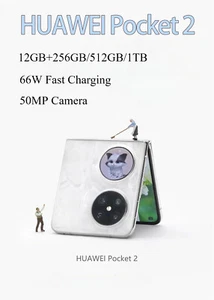HUAWEI Pocket 2 6.94" Foldable Smartphone, Kirin 9000, 12GB RAM 1TB Storage, UK - Picture 1 of 26