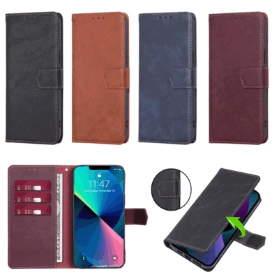 Wallet Flip Case Stand Cover For Oneplus 12 Ace 2 Pro 2V Nord 3 CE3 Lite N30 5G - Image 1 of 4