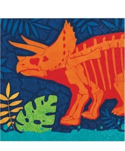 Dino dig Beverage napkin, 16 count 2-ply paper - Picture 1 of 2