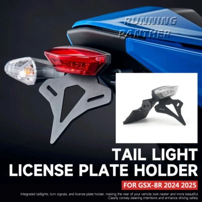2024 2025 Soporte de matrícula trasero trasero ordenado guardabarros apto para Suzuki GSX-8R GSX8R Foto 1 de 4