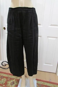 PANTALÓN LINTERNA BLANCA PIERNA NEGRO LINO PESADO TALLA 1=S - Imagen 1 de 12