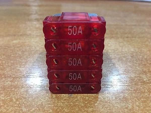 Maxi Blade Fuse 50 AMP rojo x 5 - Imagen 1 de 11