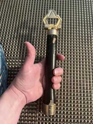 ENORME 10" + LONE STAR Botella de Cerveza / Abridor de Barriles Pintura Negra Original Antigua Foto 1 de 4