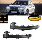 2 Dynamic LED Wing Door Mirror Indicator Turn Signal Light For BMW X4 F26 X5 F15