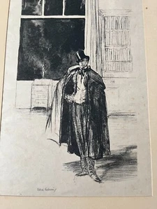 Ethel Gabain - Britisch - Un Monsieur - signierte zweite Staatslithographie - Schwarzweiß - Bild 1 von 12