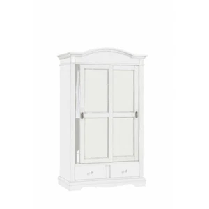Closet Door Sliding Doors White Matt Classic 2 Drawers Art Povera - Picture 1 of 8