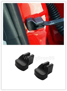 For Ford Mustang 2015-2023 Plastic Door Rust Lock Protector Cover Trim 2pcs - Picture 1 of 5