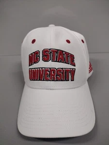 NEW Adidas North Carolina State Wolfpack NCAA White Official Adjustable Hat - Picture 1 of 3