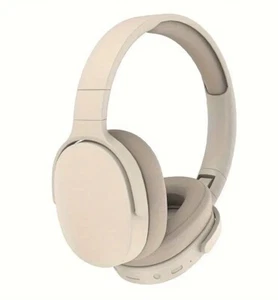 Bluetooth Headphones Over Ear Headset - Noise Cancelling Khaki New 2024 Comfort - Picture 1 of 6