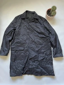D&G Dolce Gabbana Black Nylon Cloak Coat Large - Picture 1 of 8