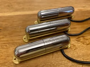 Warman Wavetrains - set of 3 classic lipstick tube surf sound single coil pickup - Picture 1 of 5