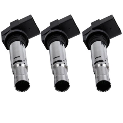 3x BOBINA DI ACCENSIONE for VW POLO SEAT IBIZA SKODA FABIA 1.2 02-08 036905100D - Immagine 1 di 4