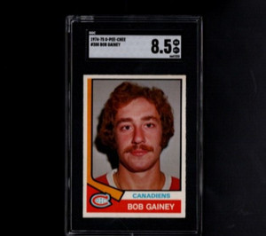 1974-75 OPC O-Pee-Chee Hockey No 388 Bob Gainey RC HOF SGC 8.5