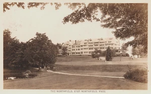 RPPC East Northfield MA The Northfield Hotel 1920s Postcard Now Demolished - Picture 1 of 6