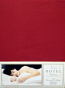 JUEGO FUNDA NÓRDICA KING SIZE VINO BORGOÑA HOTEL ALGODÓN EGIPCIO 300 HILOS - Imagen 1 de 3