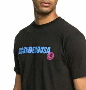 DC Shoes Men's Black Cotton Crew Neck Pacting Tee Short Sleeve T-Shirt Size M - Picture 1 of 11