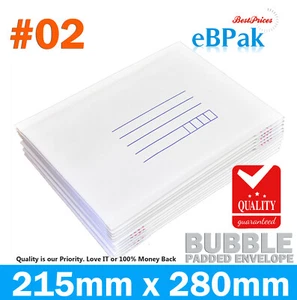 Bubble Envelope 02 Padded Bag 215 X 280MM BM2 PB3 Size 215mm x 280mm - Picture 1 of 11