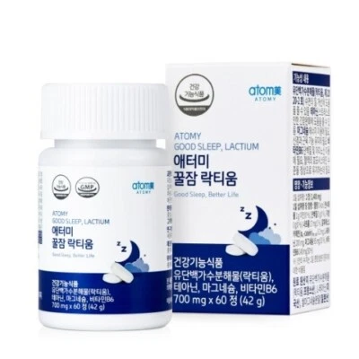 ATOMY Good Sleep Lactium 700mg x 60 Capsules Made in Korea K-Beauty NEW - Image 1 of 4