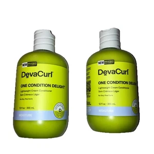 2 DevaCurl One Condition Delight LightWeight Conditioner Curly Hair 12 oz Each - Picture 1 of 5