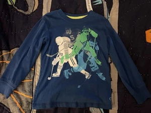 GapFit Kid’s  Long Sleeve Hockey Graphic Tee XS 4/5 - Picture 1 of 3