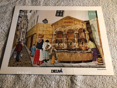 Fuente del Perro. Lámina con ilustración. Colección diario Vasco DEIA. 1996. - Imagen 1 de 2