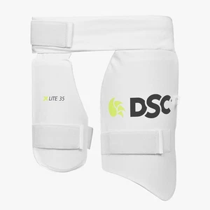 DSC Xlite 35 Cricket Combo Thigh PAD | Color: White | Size: Mens RH | Materia... - Picture 1 of 12