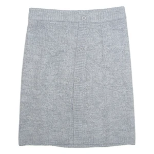 BENETTON Girls Straight Skirt Grey Knee Length 12-13Y - Picture 1 of 6