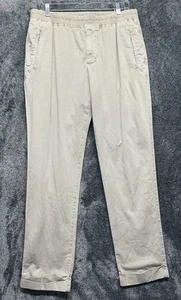 James Perse Herren Größe 2 (M) Beige Baumwolle Leinenmischung Chino Hose (T5) - Bild 1 von 7