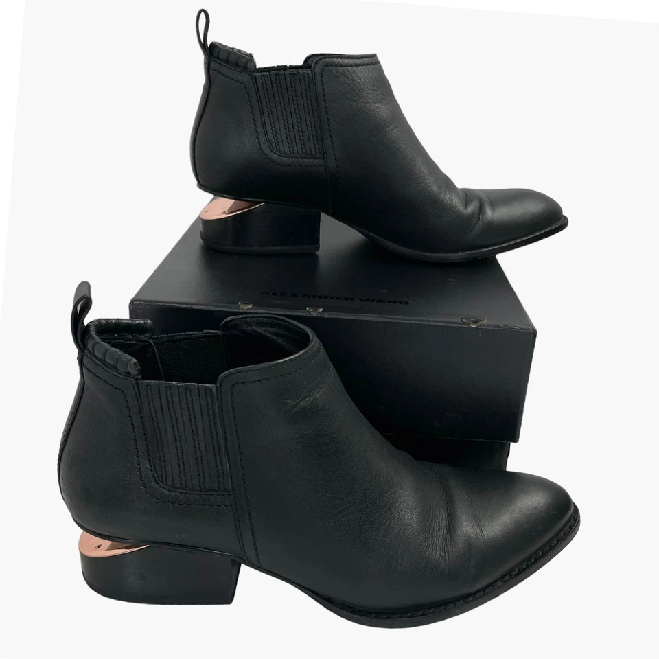 Alexander Wang Black Kori Booties Size 37 US 7 - Image 1 of 4