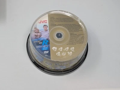 JVC 16x High Speed DVD-R Video Data 120 Min 4.7 GB 30 Discs DVDR DVD R Writeable - Image 1 of 4