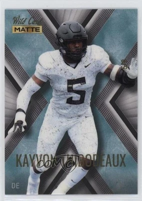 2022 Wild Card Matte SP Exclusive White/Teal /8 Kayvon Thibodeaux Rookie RC - Image 1 of 2