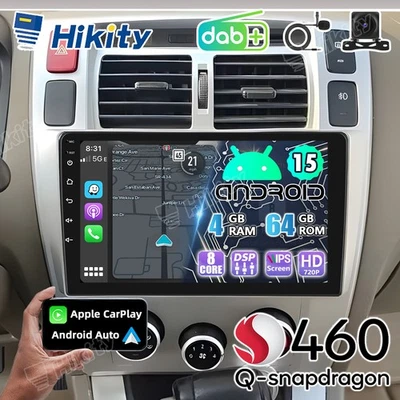 DAB+ 8-Core 4+64GB Android 15 CarPlay Radio NAVI Für Hyundai Tucson JM 2004-2010 - Bild 1 von 4