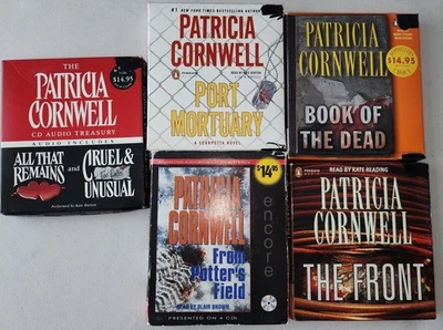 Lot of 5 Patricia Cornwell Audiobooks on CD - Untested - Image 1 of 2