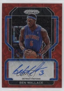 2021-22 Panini Prizm Signatures Choice Prizm Ben Wallace #SG-BWL Auto HOF - Picture 1 of 3