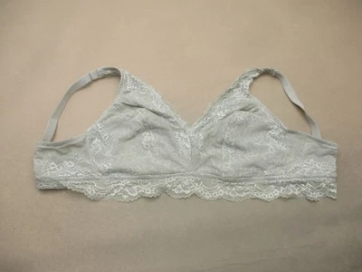 Sujetador Bralette Secret Treasures Talla 2X Para Mujer Gris Inalámbrico Sin Forro Encaje 7R Foto 1 de 4