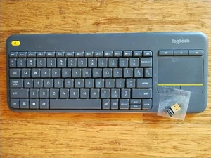 Logitech K400+ TKL Wireless Membrane Keyboard for PC/TV/Laptop/Tablet w/Receiver - Picture 1 of 3