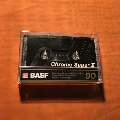 1 x BASF CHROME Super II 90 Cassette,IEC II/High Position,Top Zustand,1989 - Image 1 of 4